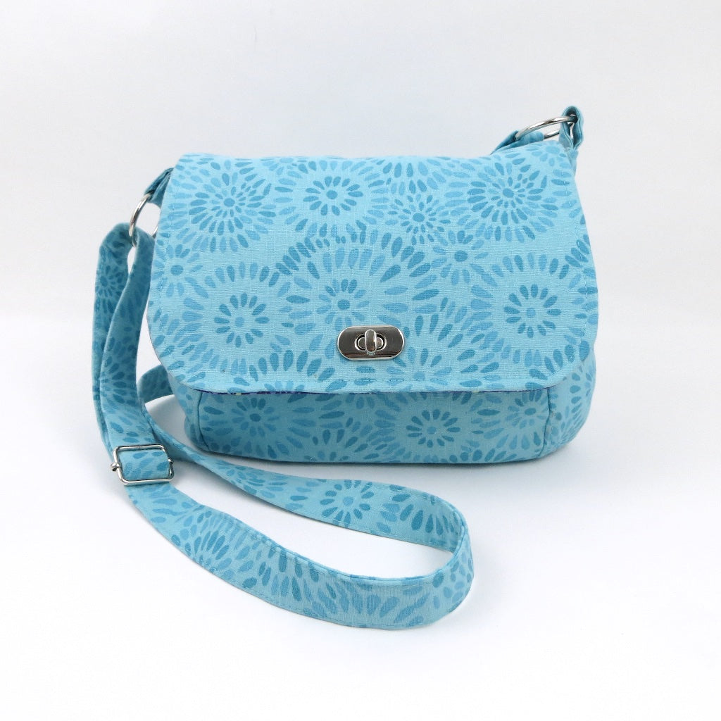 Blue linen duo / summer pinkie bag 💘