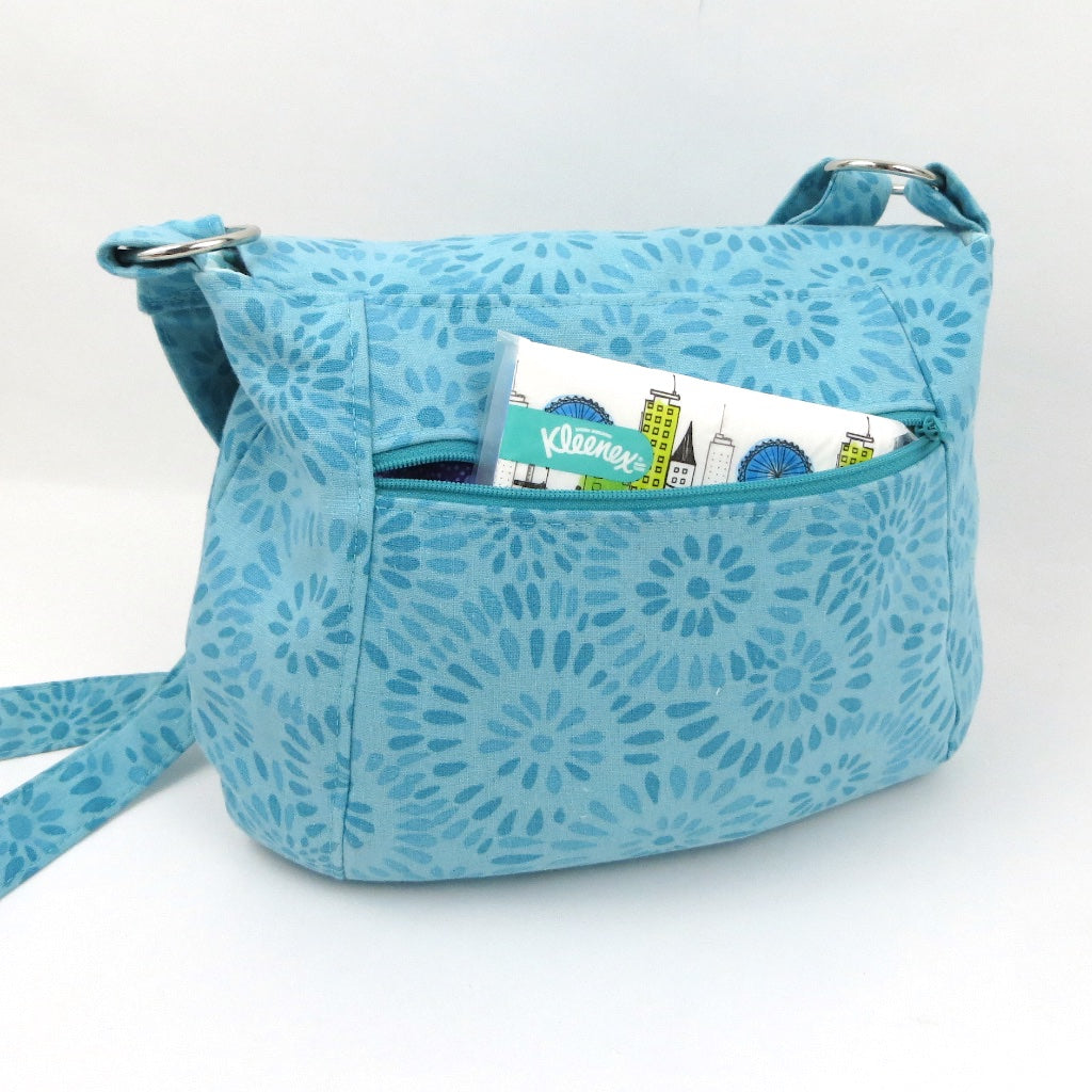 Blue linen duo / summer pinkie bag 💘