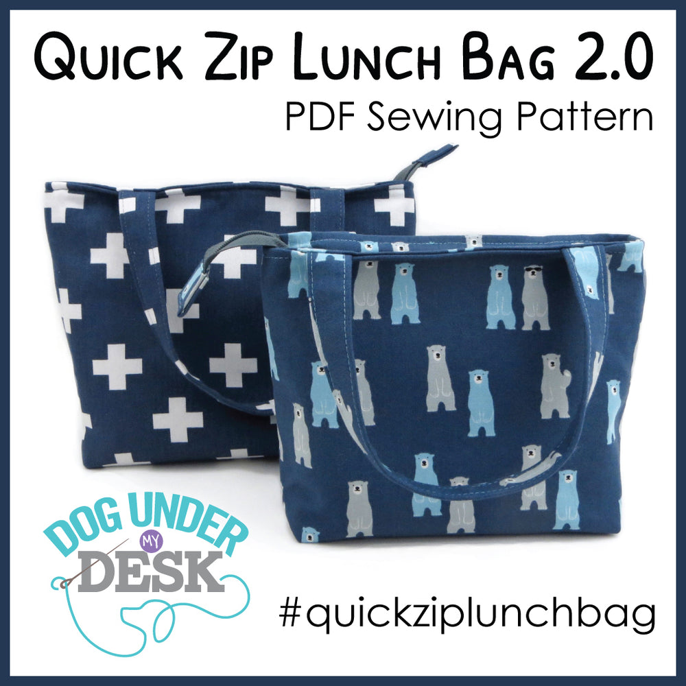 Quick Zip Lunch Bag Sewing Pattern